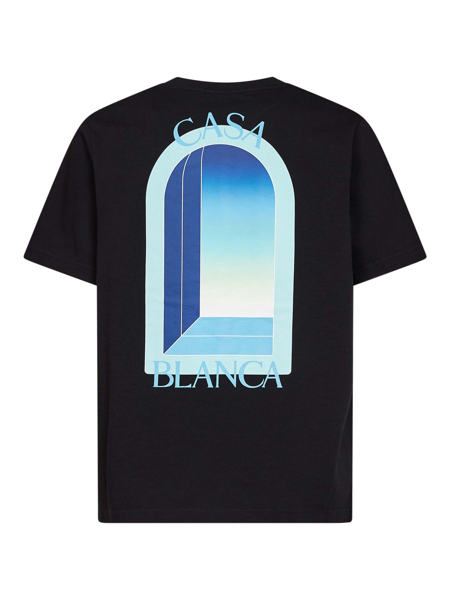 Black cotton jersey Gradient L'Arche T-shirt