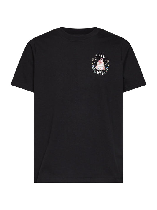Black cotton jersey Casa Way T-shirt