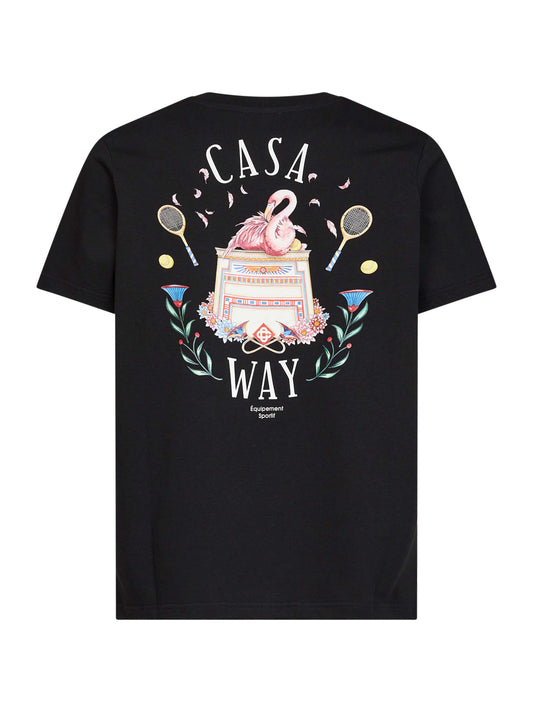 Black cotton jersey Casa Way T-shirt