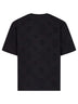 Black jersey Applique Monogram Oversized T-shirt