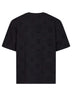 Black jersey Applique Monogram Oversized T-shirt