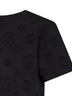 Black jersey Applique Monogram Oversized T-shirt
