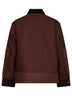 Dark brown monogram cotton workwear safari jacket