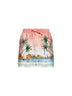 Pink printed silk Ethereal shorts