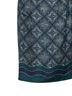 Shorts Radiating Monogram in seta stampata verde
