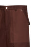 Dark brown cotton Monogram cargo shorts