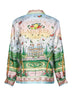Multicolor Laduree x Casablanca printed silk shirt
