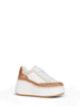 White Nama wedge sneakers