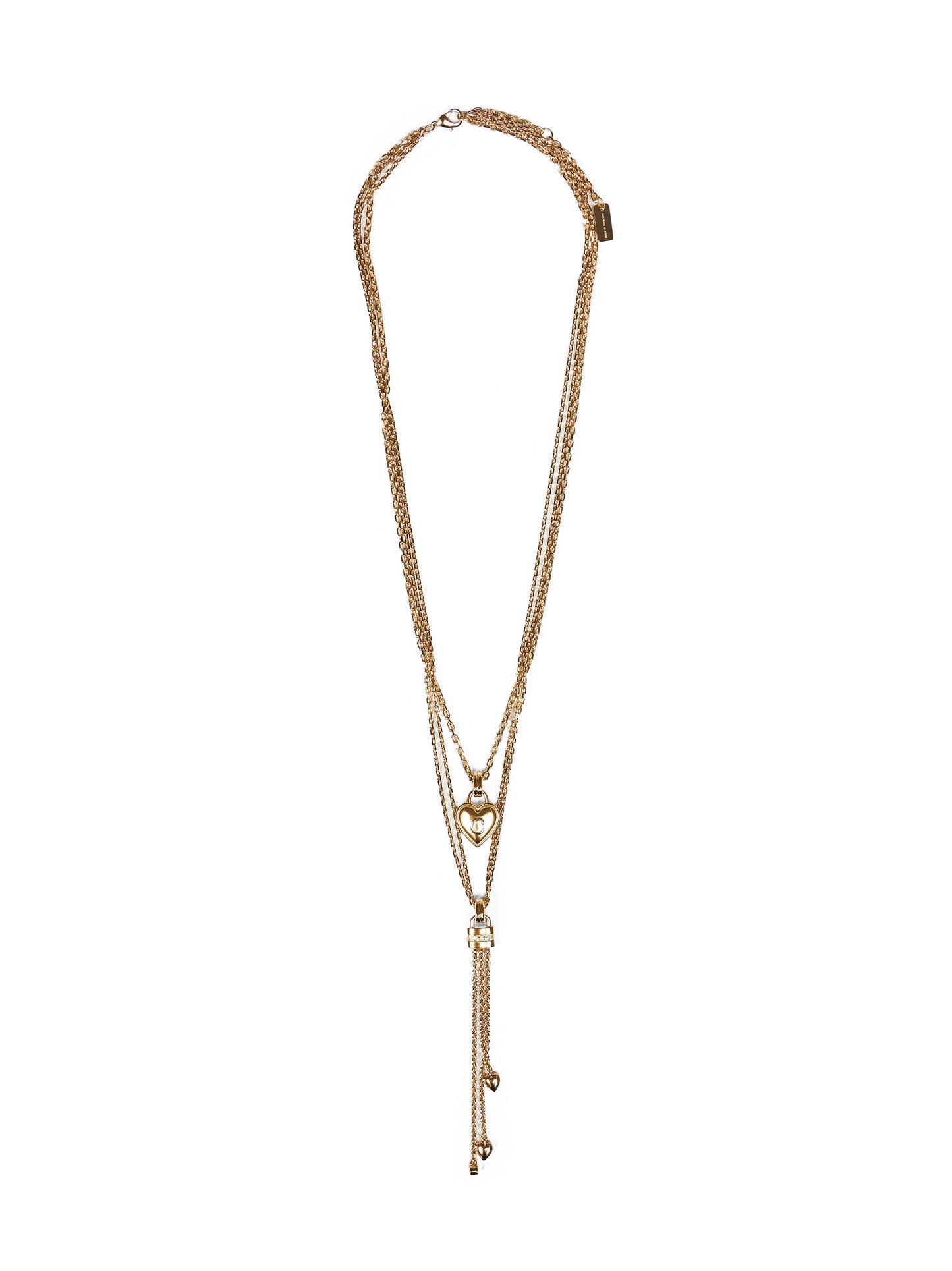 Gold The Chloé Mini Paddington necklace