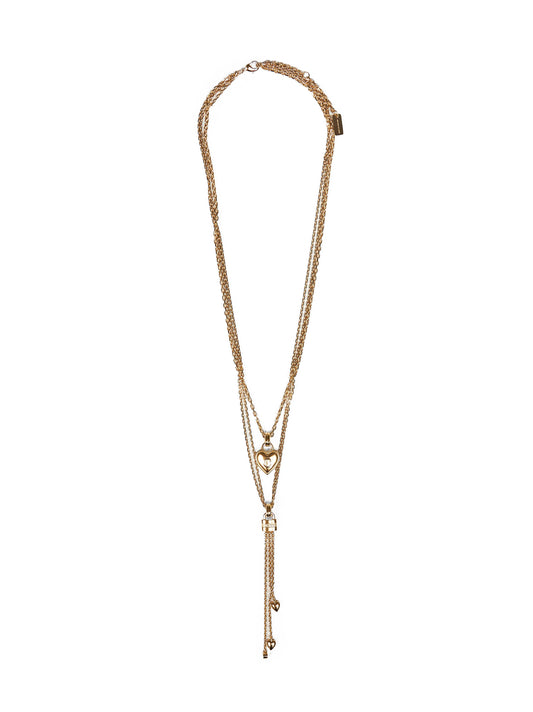 Gold The Chloé Mini Paddington necklace