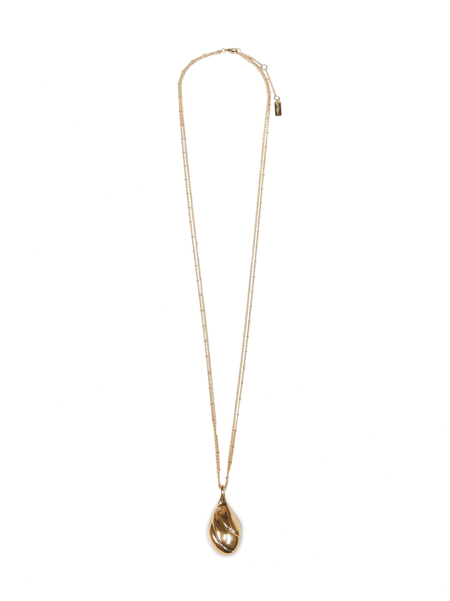 Collana con pendente Chloé Mirror in metallo oro