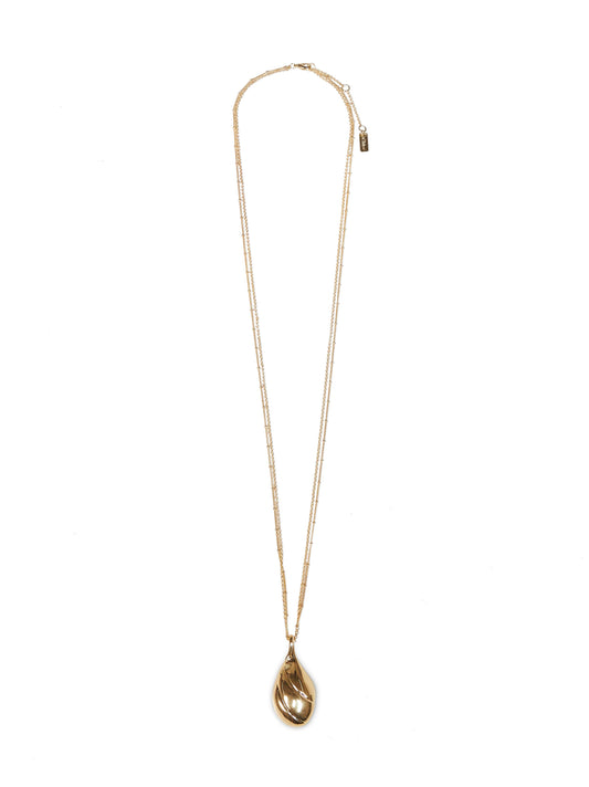 Collana con pendente Chloé Mirror in metallo oro