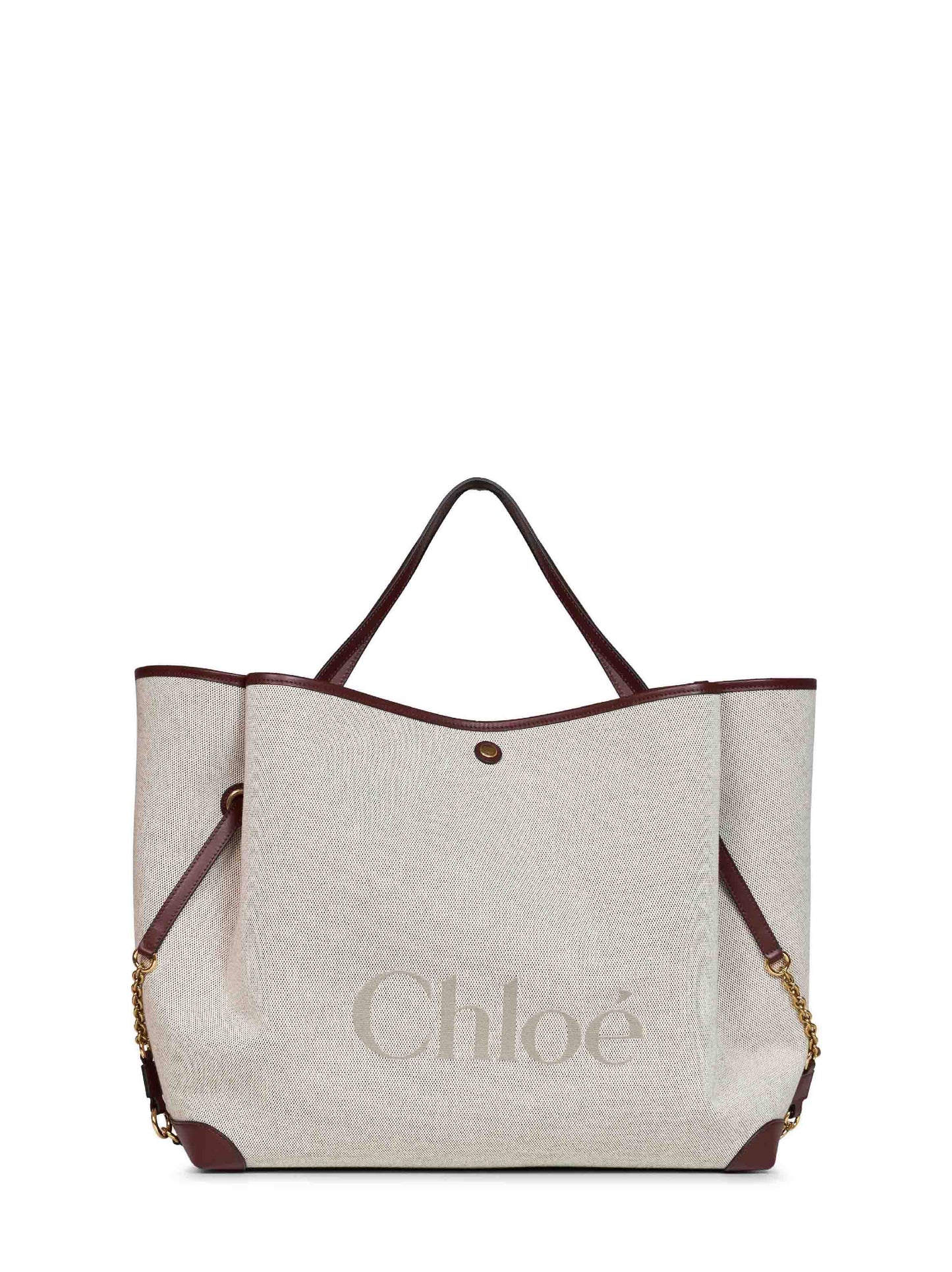 Crafty brown large Chloé Clover shoulder bag