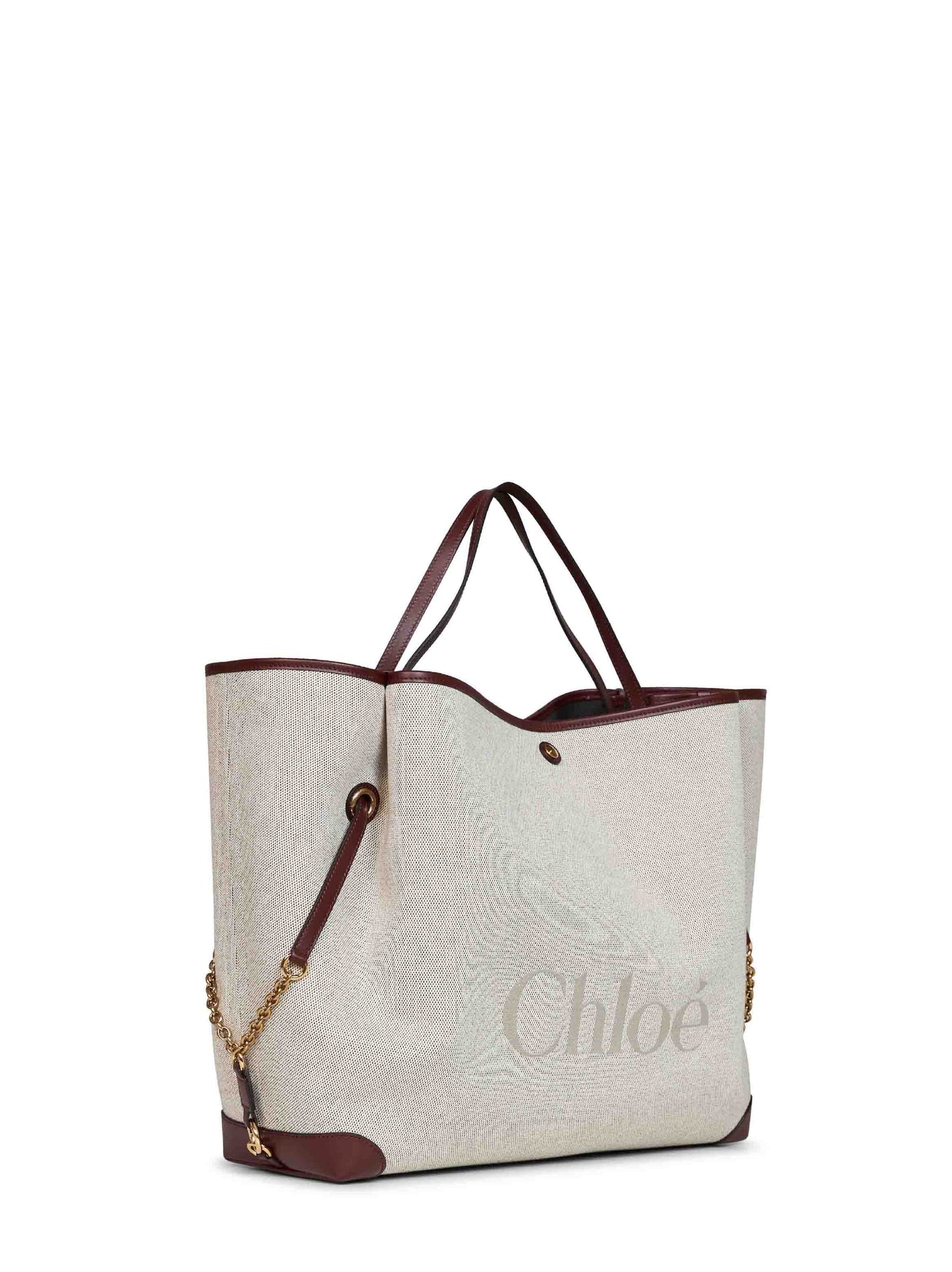 Crafty brown large Chloé Clover shoulder bag