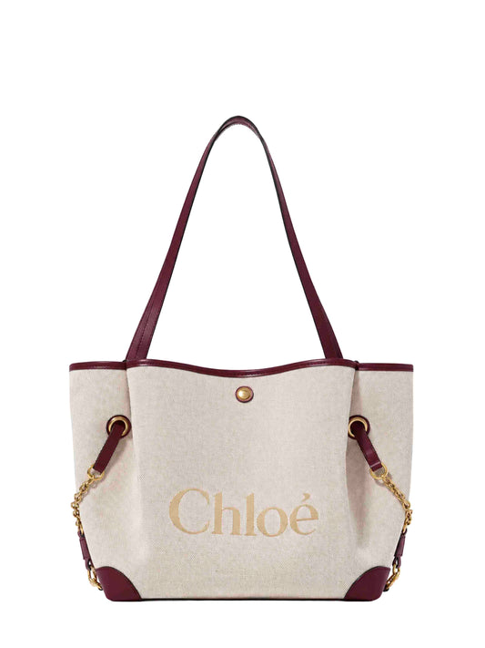 Borsa a spalla Chloé Clover marrone