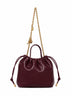 Borsa a spalla mini con catena Chloé Icons bordeaux