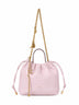 Borsa a spalla mini con catena Chloé Icons lilla chiaro