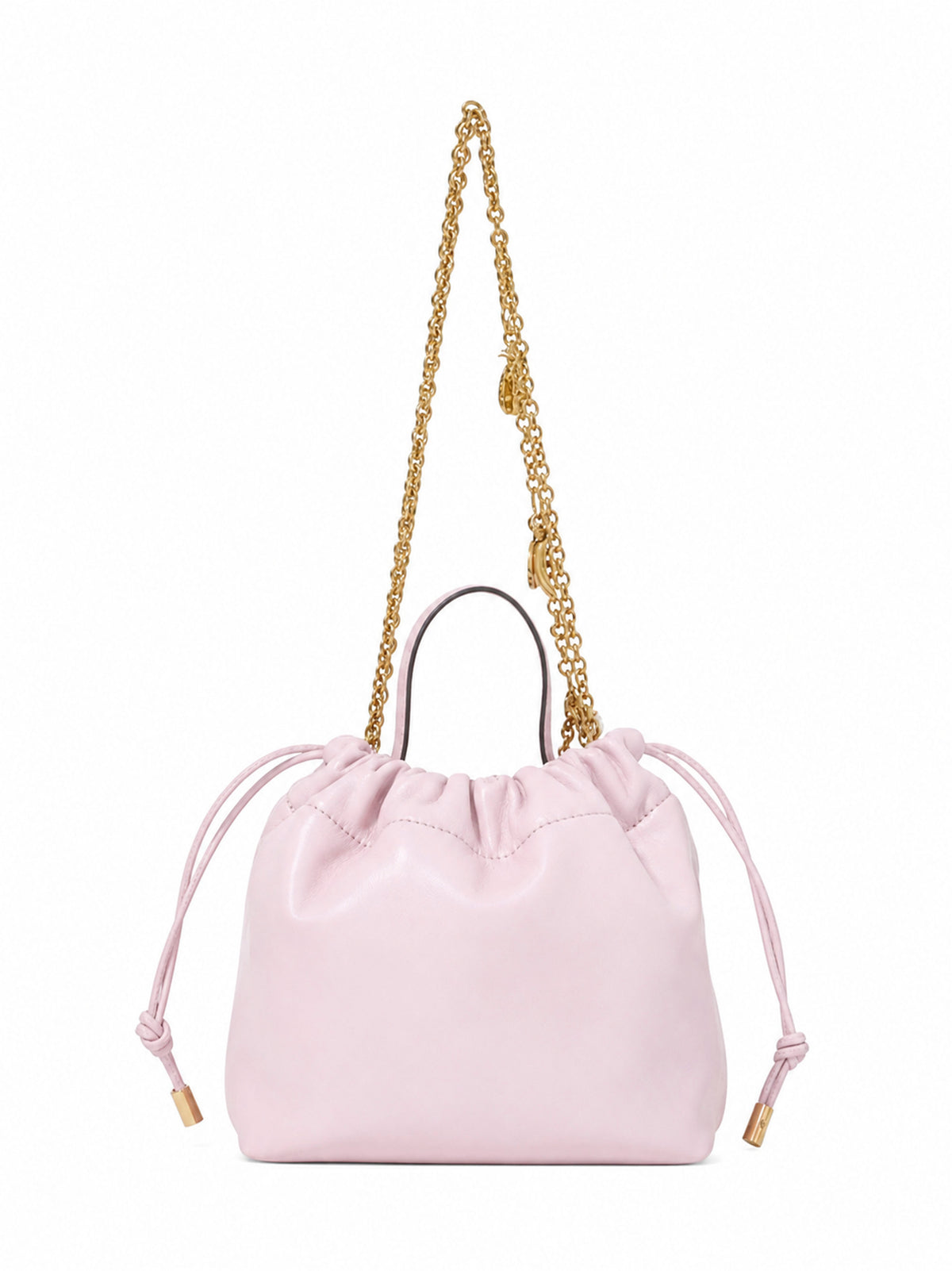 Borsa a spalla mini con catena Chloé Icons lilla chiaro