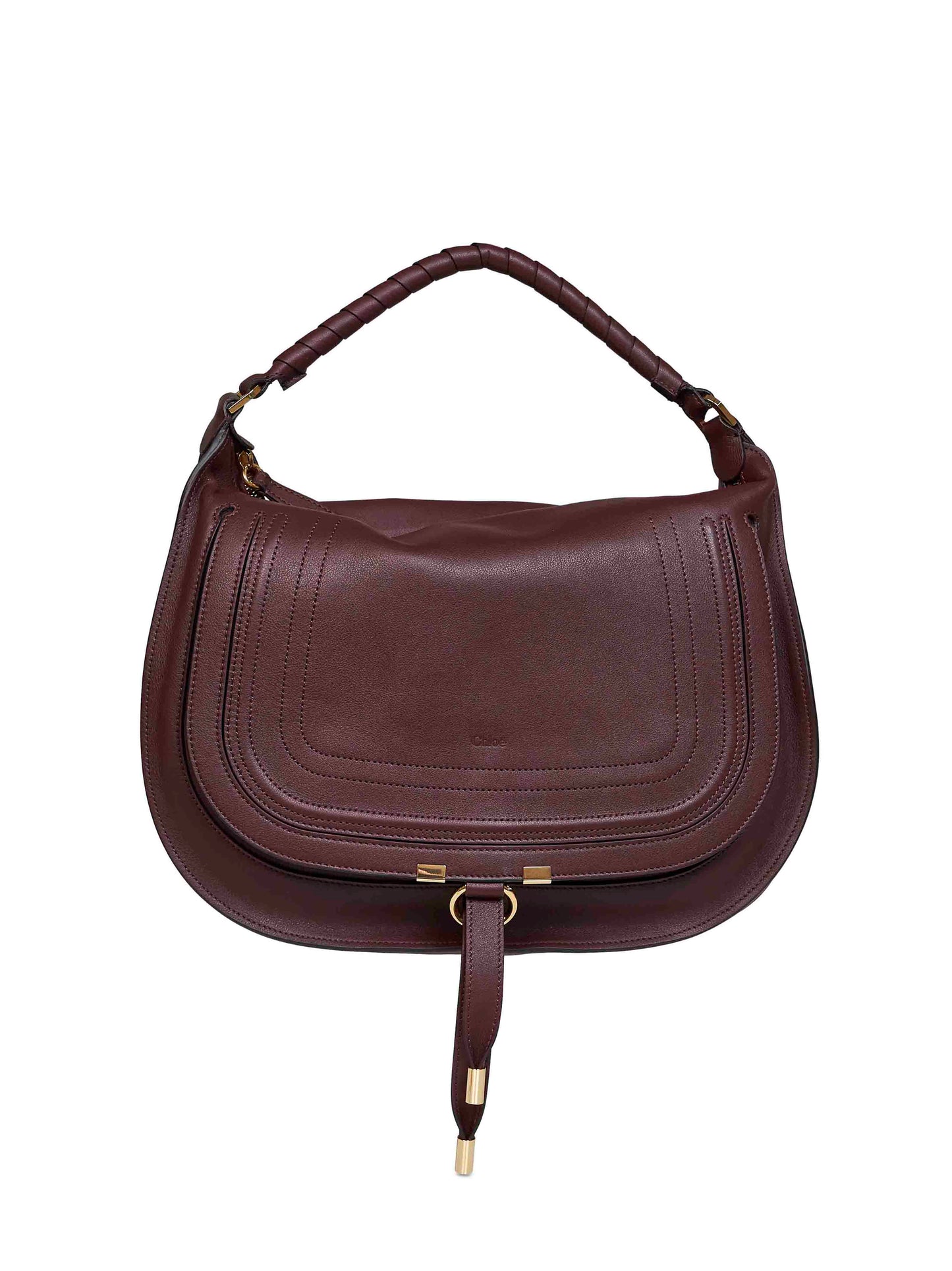 Dark velvet Marcie small shoulder bag