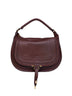 Dark velvet Marcie small shoulder bag
