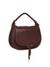 Dark velvet Marcie small shoulder bag