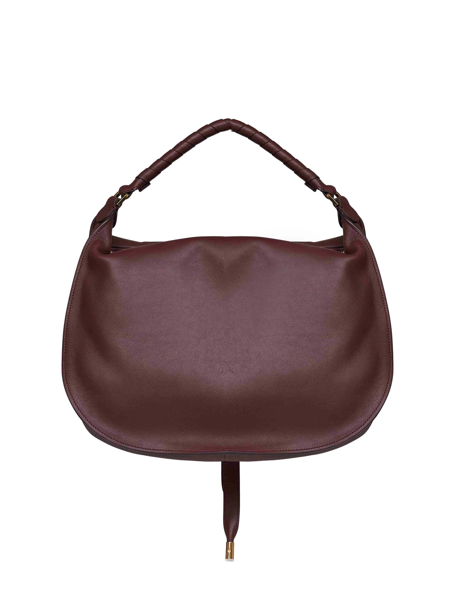 Dark velvet Marcie small shoulder bag