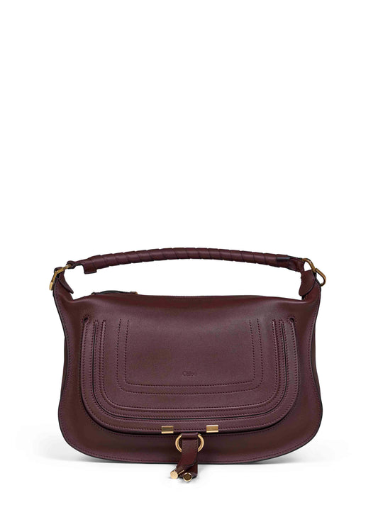 Borsa a spalla Marcie piccola bordeaux