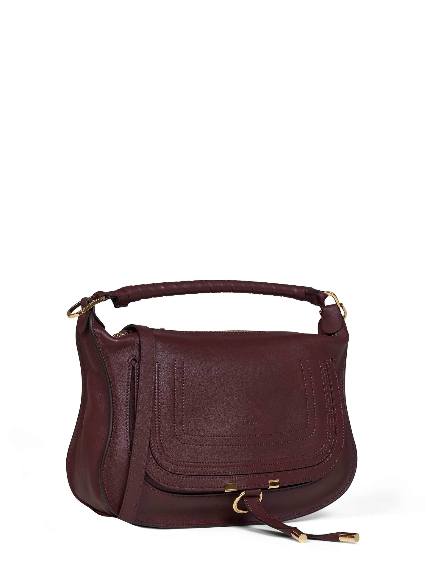 Borsa a spalla Marcie piccola bordeaux