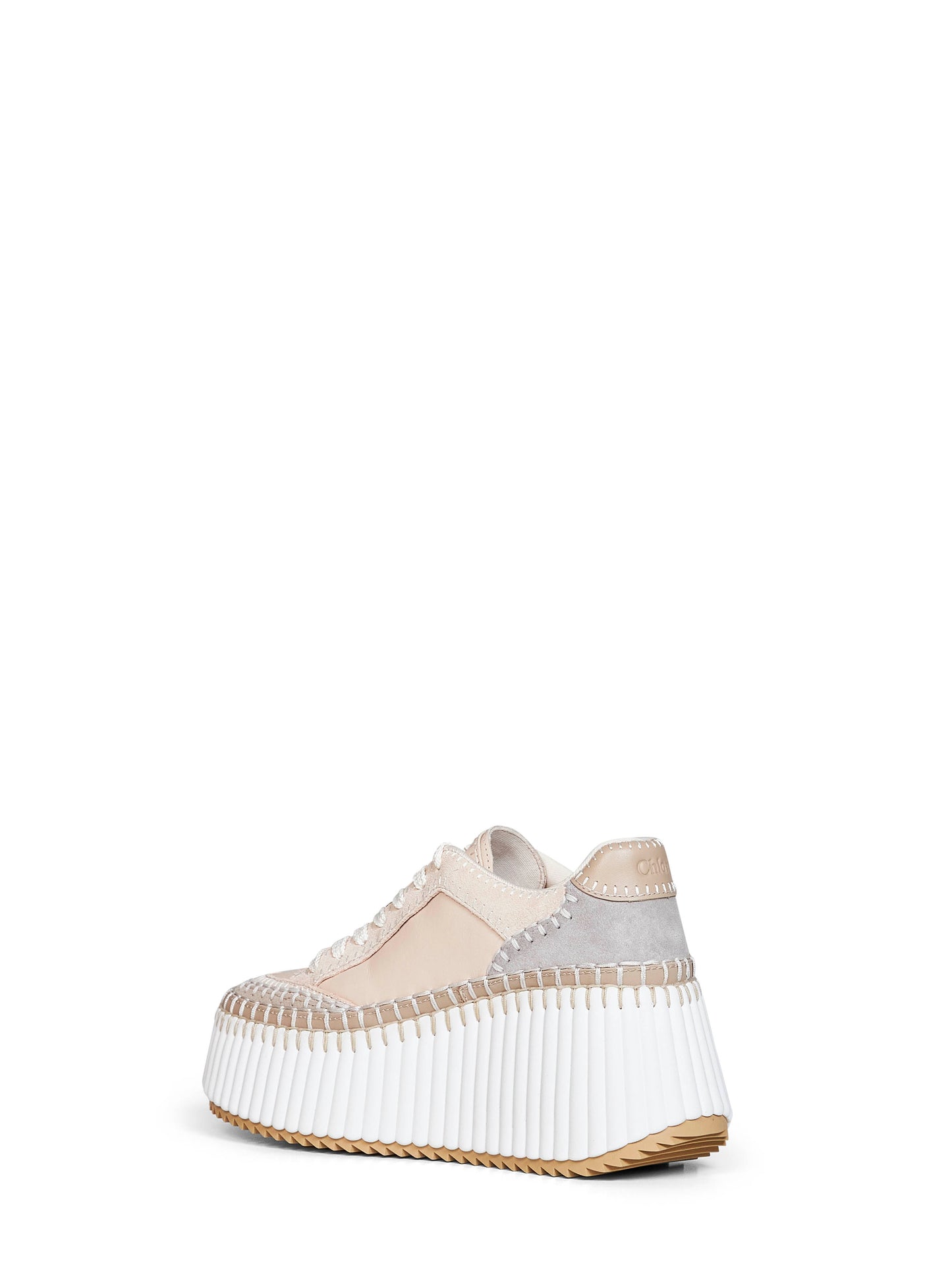 Dove grey Nama wedge sneakers