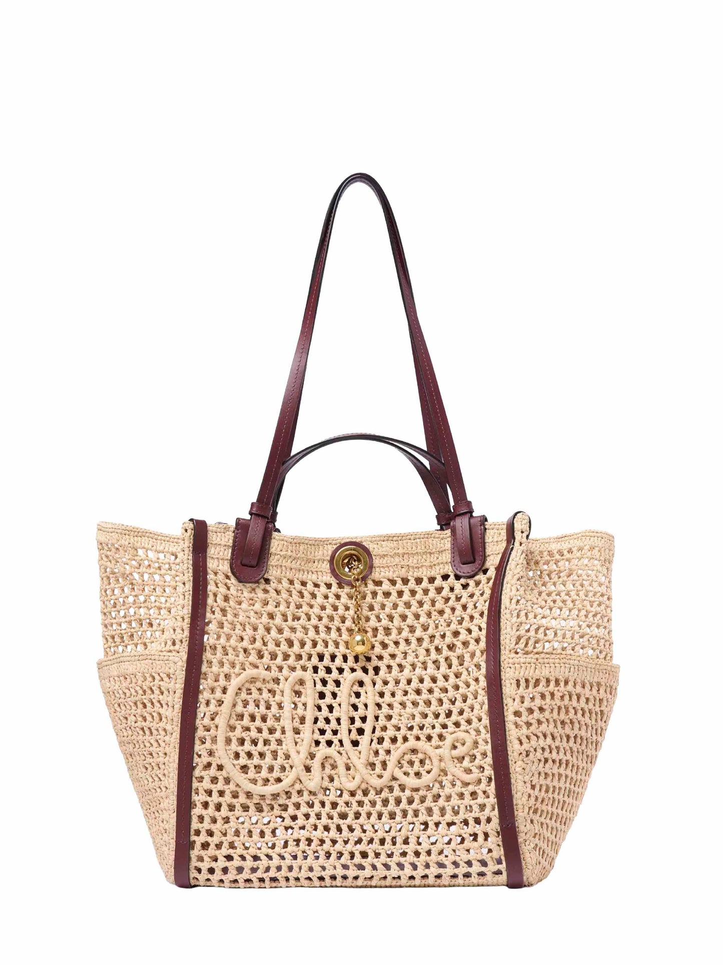 Borsa a spalla e a mano Chloé Iconic sabbia