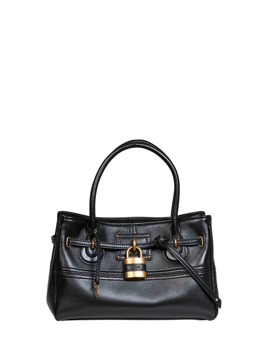 Borsa con manico superiore Paddington Sling piccola nera
