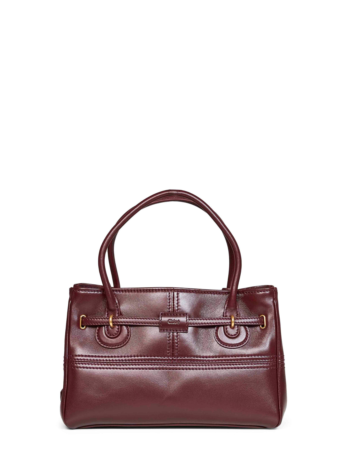 Burnt red small Paddington Sling top-handle bag<BR/>