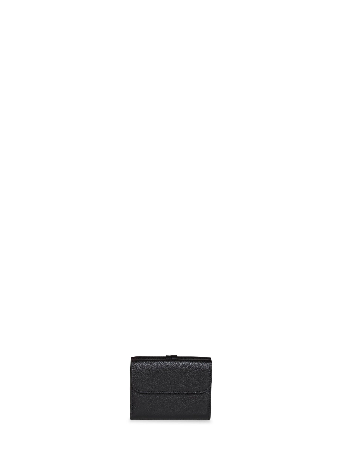 Black Alphabet small trifold wallet