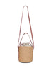 Borsa a cesto piccola Woody torrone