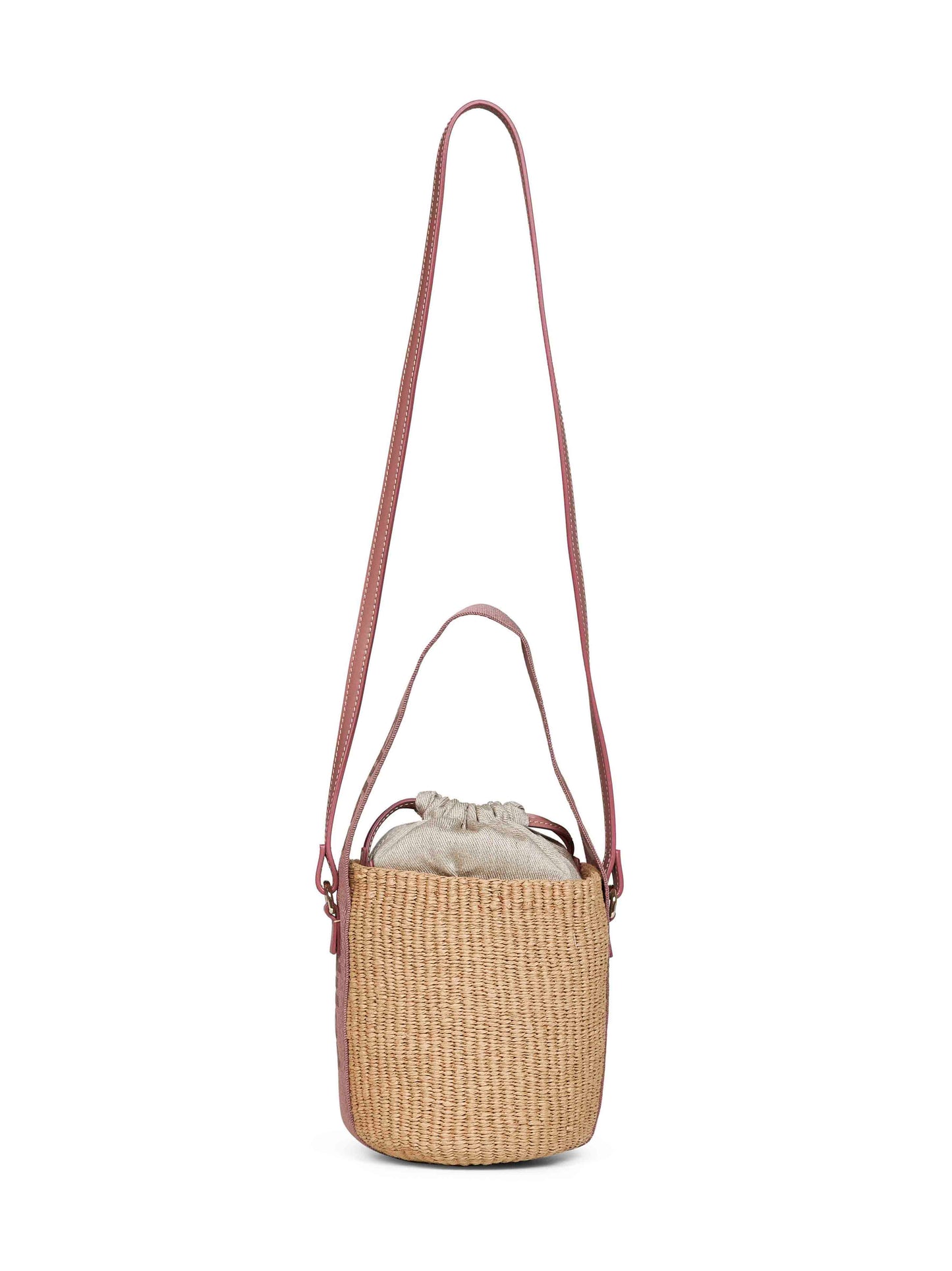 Borsa a cesto piccola Woody torrone
