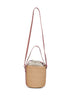 Borsa a cesto piccola Woody torrone
