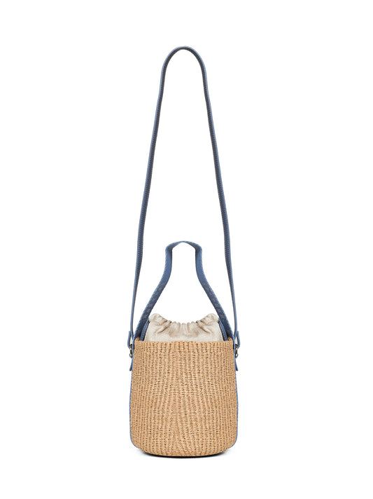 Ashes blue Woody small basket bag