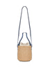 Borsa a spalla e a mano Chloé Iconic blu cenere