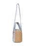 Greyish blue Woody small basket bag
