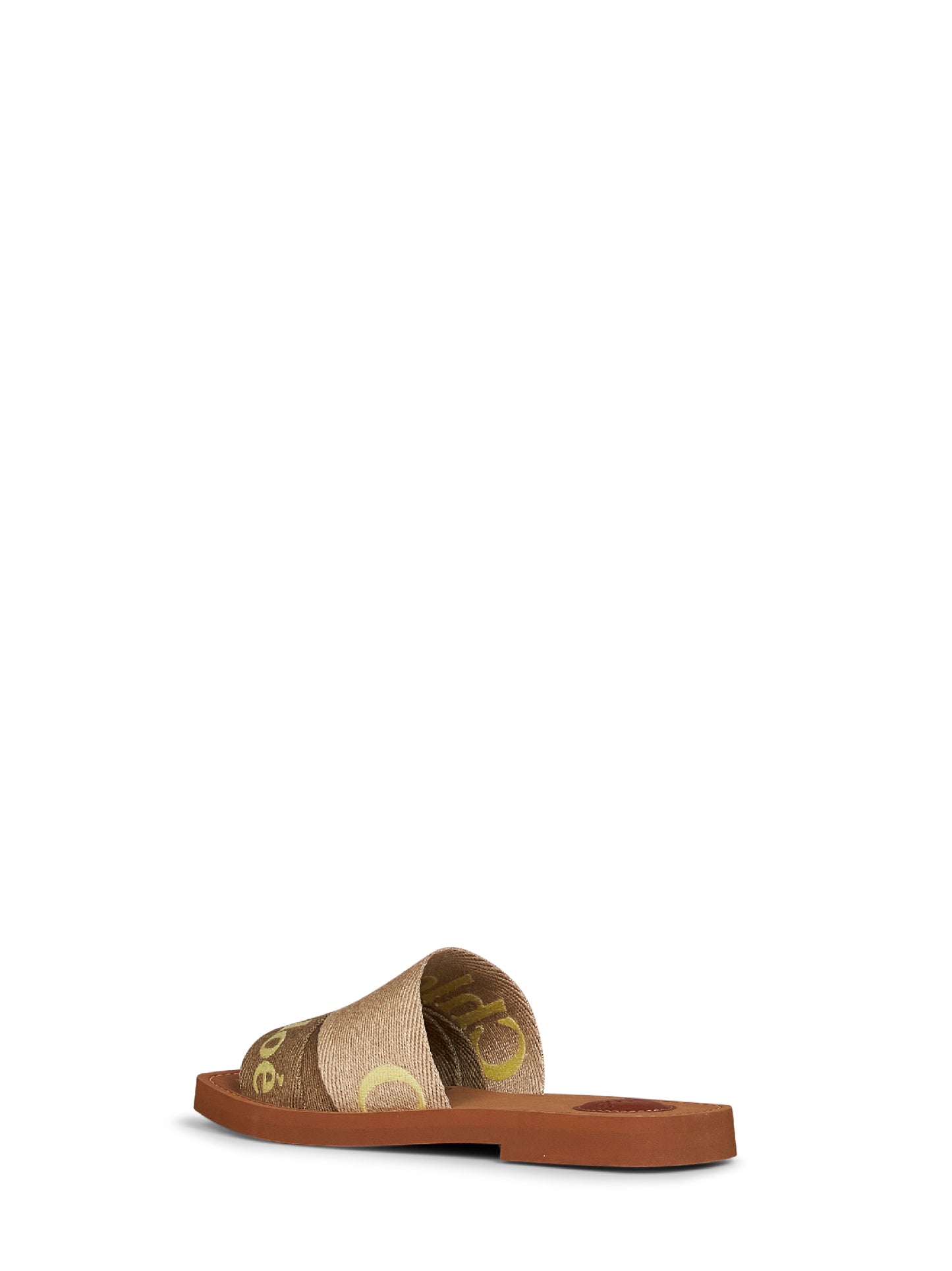 Sand and yellow Woody flat sandals