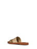 Sand and yellow Woody flat sandals
