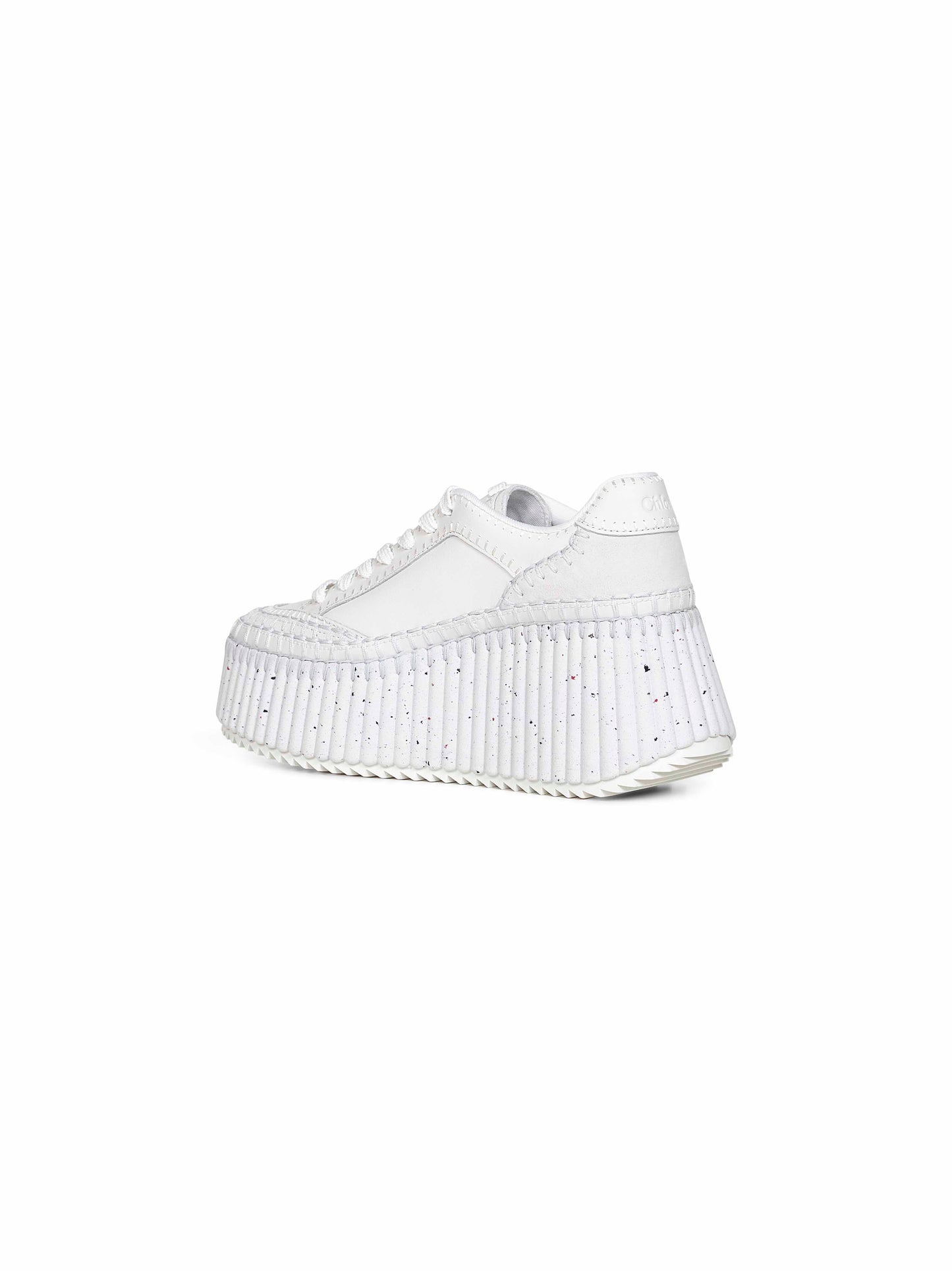 White Nama wedge sneakers