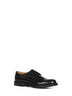 Derby blucher stringata Shannon in pelle nera
