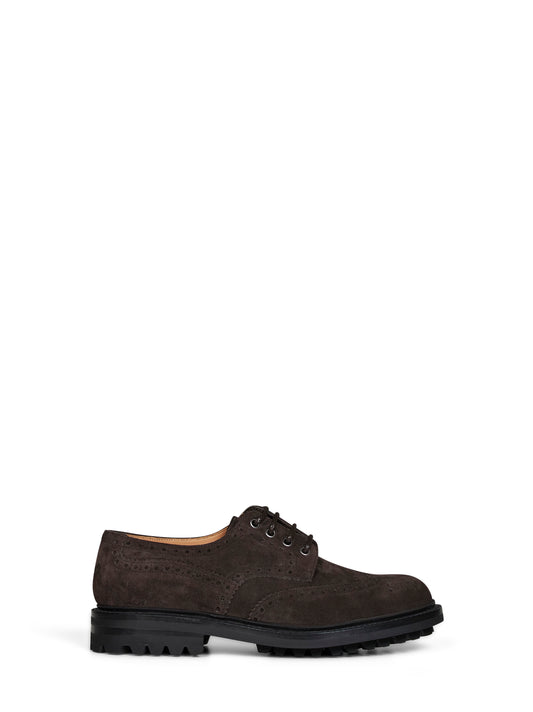 Derby Mc Pherson LW in pelle scamosciata ebano