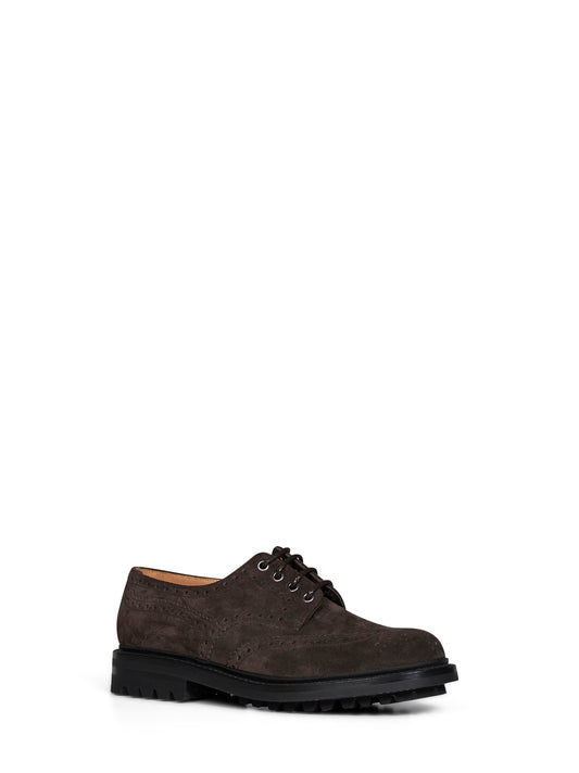 Derby Mc Pherson LW in pelle scamosciata ebano