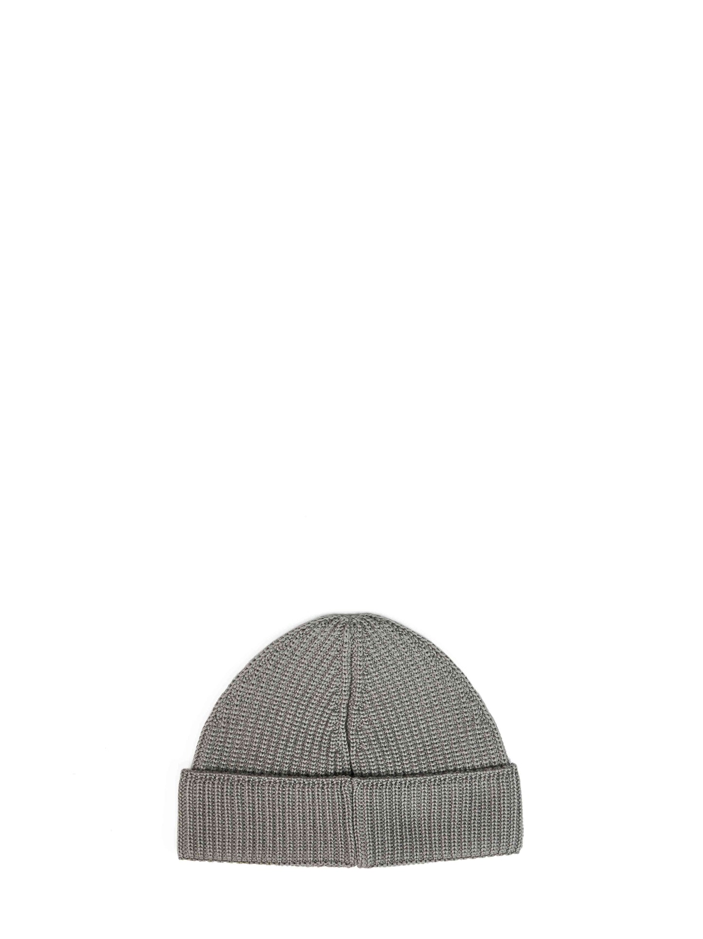 Mud English rib stitch knit extra-fine merino wool beanie