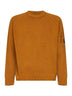Maglione girocollo Lens in ciniglia di cotone giallo ocra