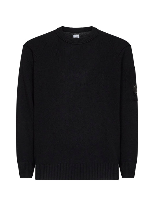 Maglia Lambswool GRS Crewneck Lens nera