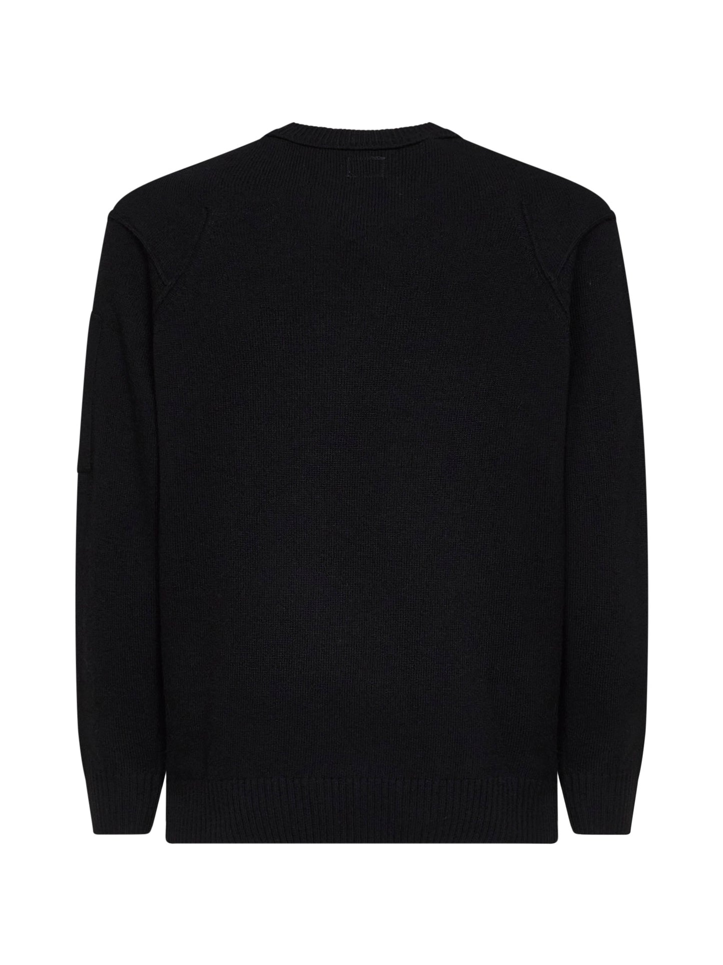 Black Lambswool GRS Crewneck Lens sweater