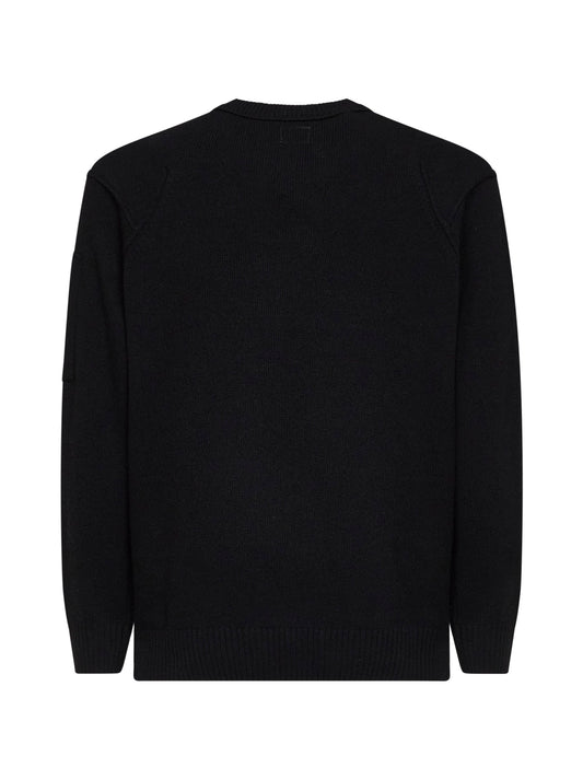 Maglia Lambswool GRS Crewneck Lens nera